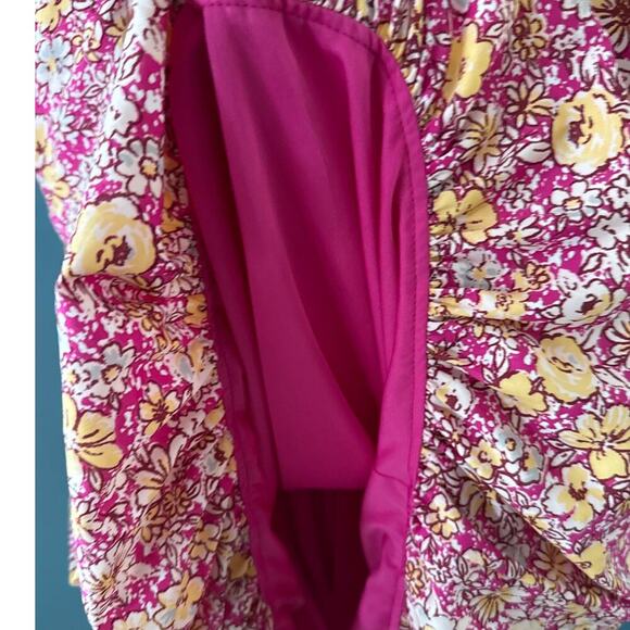 Band Of The Free Sleeveless Corset Front Dress Womens Medium Bubble Hem Floral - Picture 6 of 9